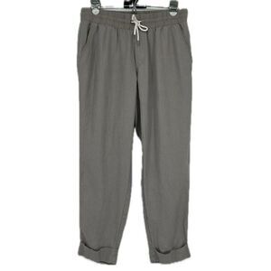 Athleta Bali Linen‎ Cuffed Ankle Pants Women's Size 8